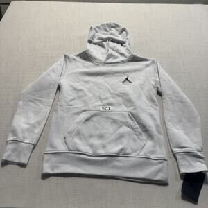 Air Jordan Essentials Over The Head Hoodie Boy's Sz M White Brand New